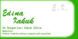 edina kakuk business card